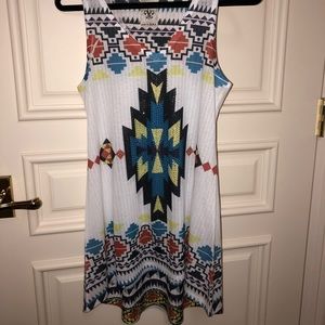 Geometric- Patterned Dress